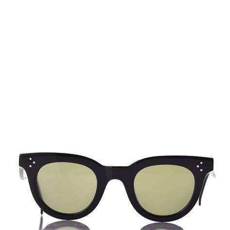 celine anna sunglasses black|Celine.